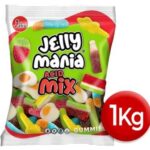 Goma Jelly Mania Mix Acido 1Kg (caixa de 12 unidades)