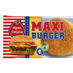 Pão Maxi Burger 4 x 75gr Hiper Delicia (caixa de 7 unidades)