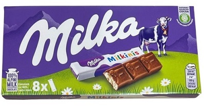 Milka Chocolate Milkinis 87,5gr (caixa de 20 unidades)