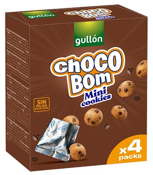 Gullon Choco Bom Choco Chips S/Glúten (caixa de 8 unidades)