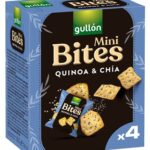 Gullon Mini Bites Quinoa e Chia (caixa de 8 unidades)