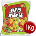 Goma Jelly Mania Delicias Açúcar 1Kg (caixa de 12 unidades)