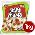 Goma Jelly Mania Ovos Brilho 1Kg (caixa de 12 unidades)