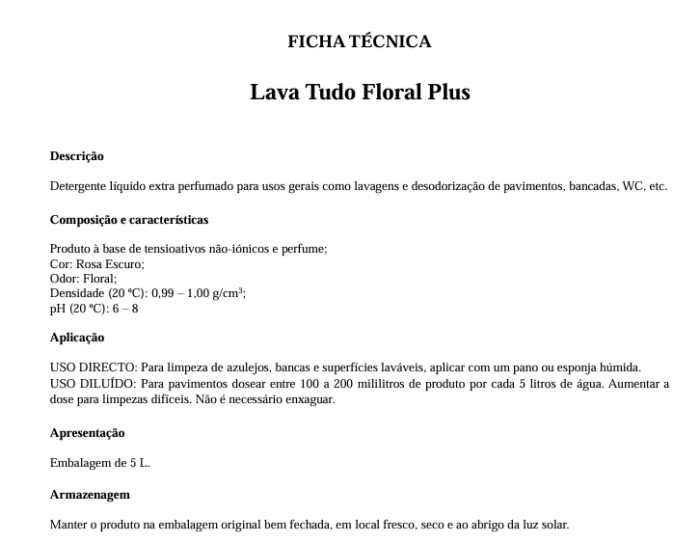 Lava Tudo Floral Plus 5L (caixa de 4 unidades) - Image 2