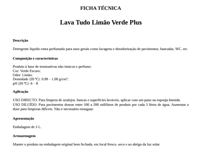 Lava Tudo Limão Verde Plus (caixa de 4 unidades) - Image 2