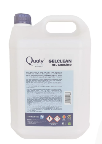 Gelclean – Gel com Lixívia Perfumado 5L (caixa de 4 unidades)