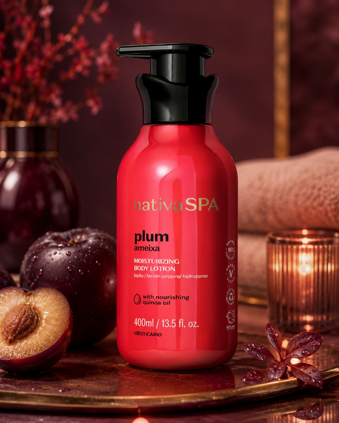 Plum 2 Loção Hidratante Nativa SPA Ameixa, 400ml (1 unidade) - Image 1